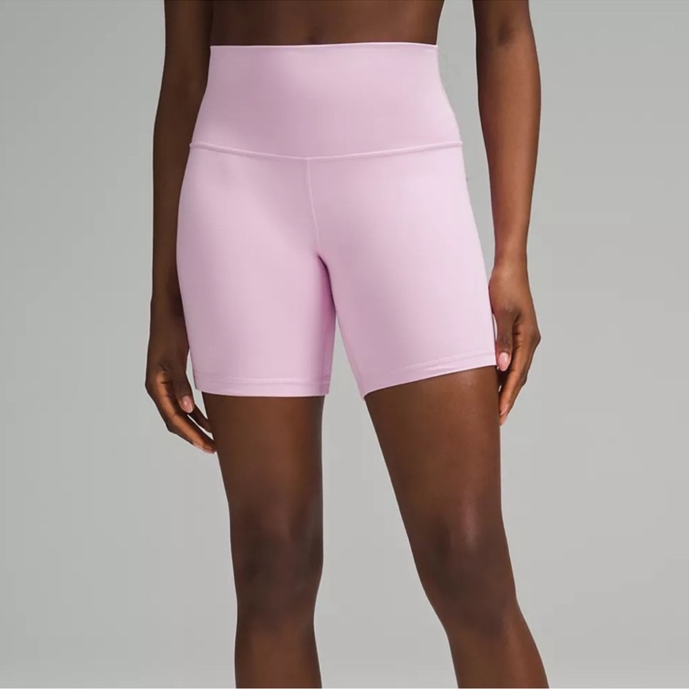 Lululemon Vita Pink Align High-Waisted Shorts 6”